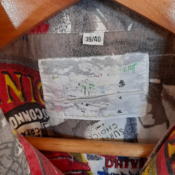 Vintage 50s inspired Crazy Pattern Shirt - Picture 4 of 4